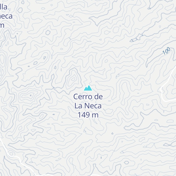 Map of Cerro de La Neca
