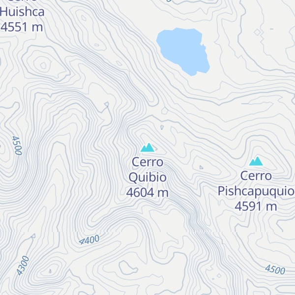 Map of Cerro Quibio