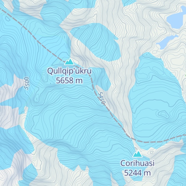 Map of Cerro Corihuas
