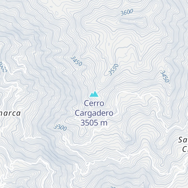 Map of Cerro Cargadero