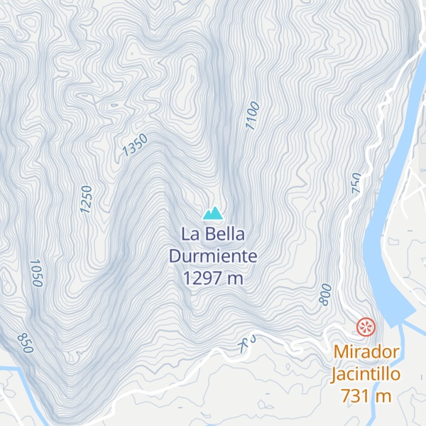 Map of La Bella Durmiente