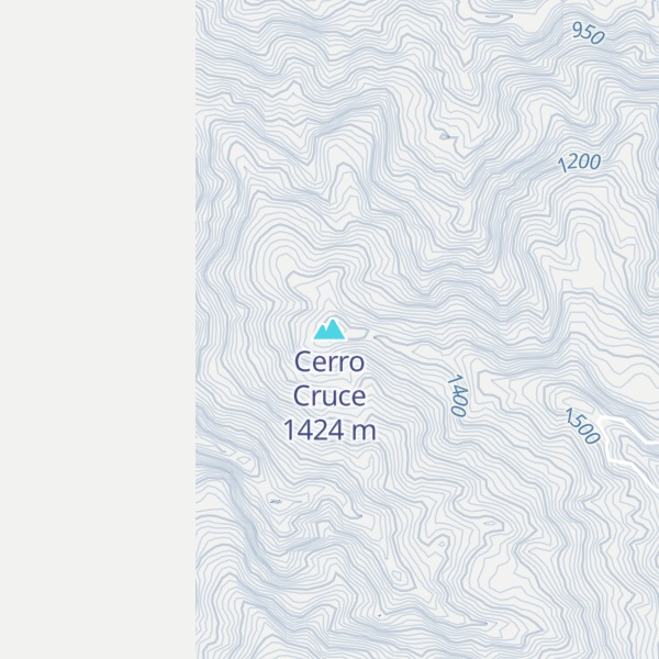 Map of Cerro Cruce