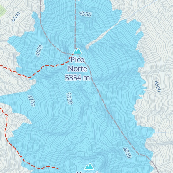 Map of Pico La Cresta