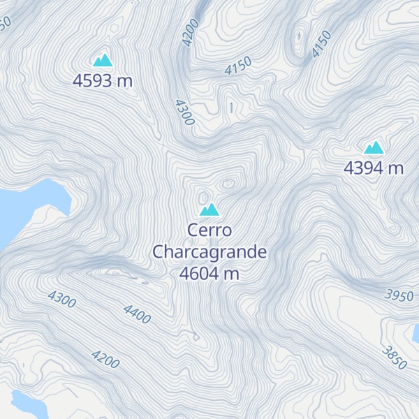 Map of Cerro Charcagrande