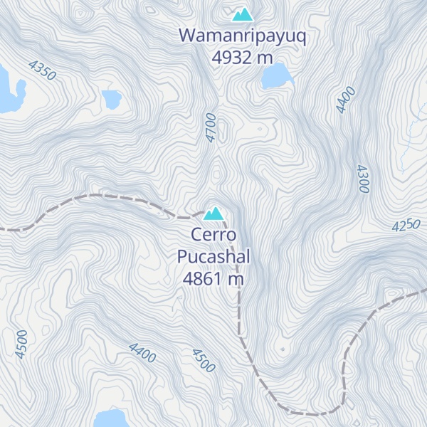 Map of Cerro Pucashal