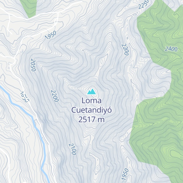 Map of Loma Cuetandiyó