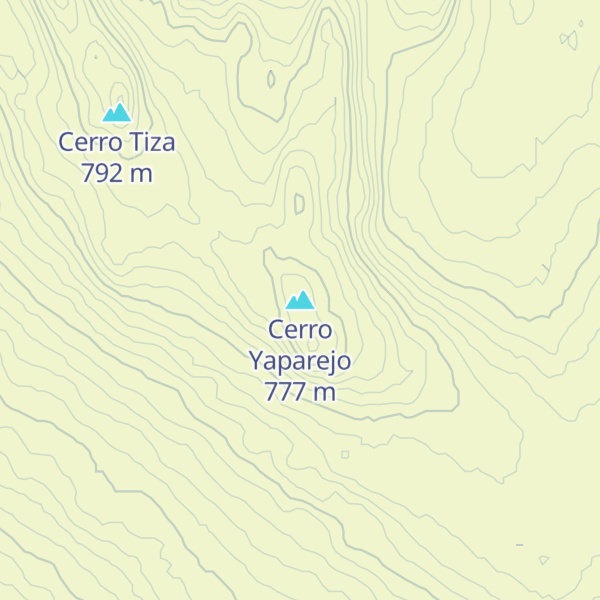 Map of Cerro Yaparejo