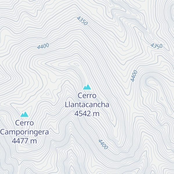 Map of Cerro Llantacancha
