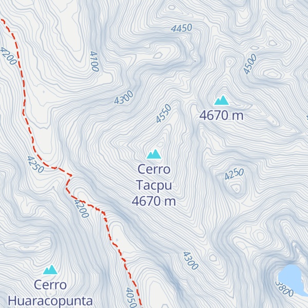 Map of Cerro Tacpu