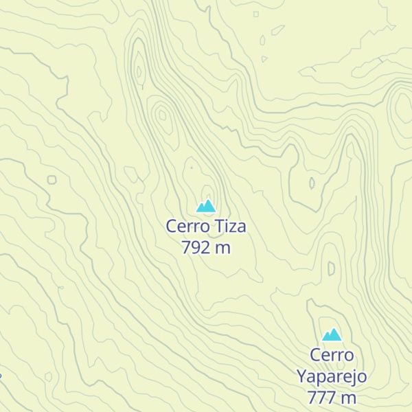 Map of Cerro Tiza