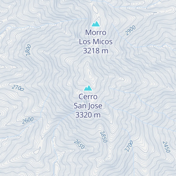 Map of Cerro San Jose