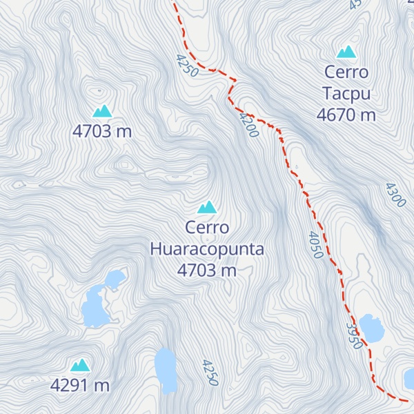 Map of Cerro Huaracopunta