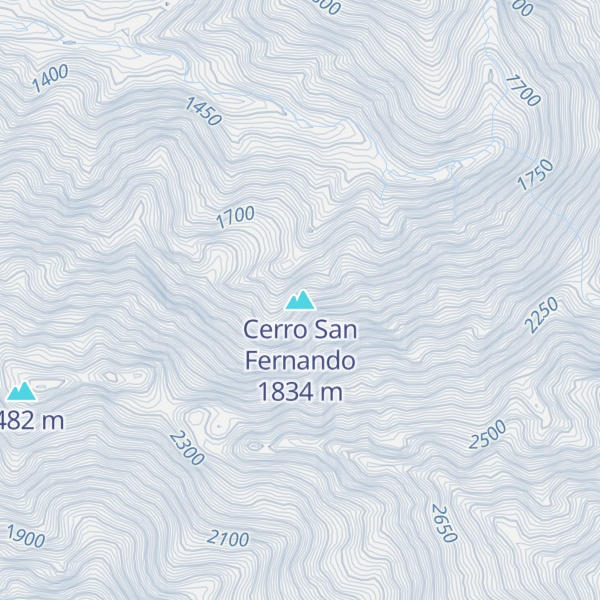 Map of Cerro San Fernando