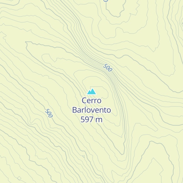 Map of Cerro Barlovento