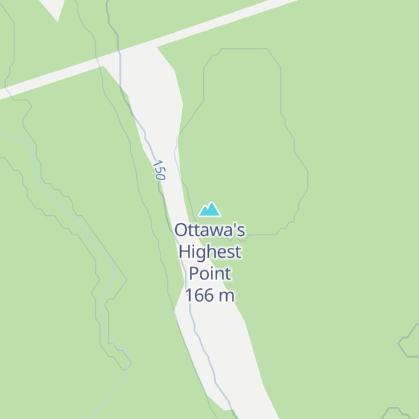 Map of Ottawa's Highest Point