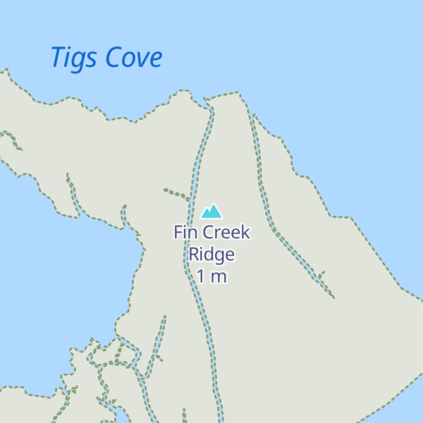 Map of Fin Creek Ridge