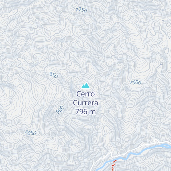 Map of Cerro Currera