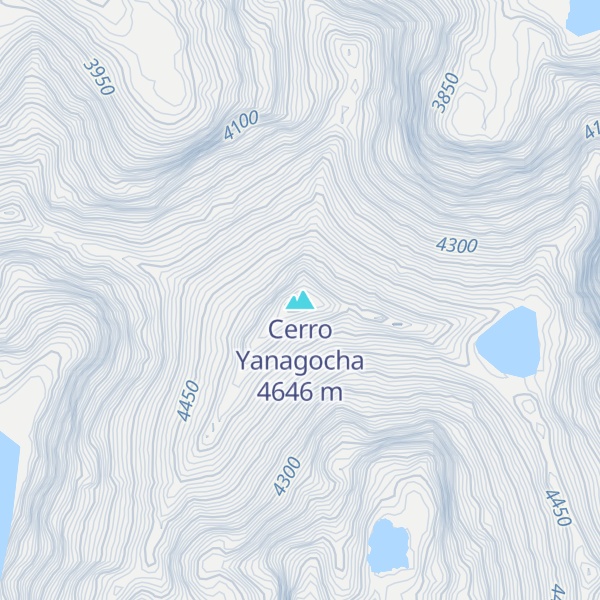 Map of Cerro Yanagocha