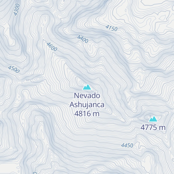 Map of Nevado Ashujanca