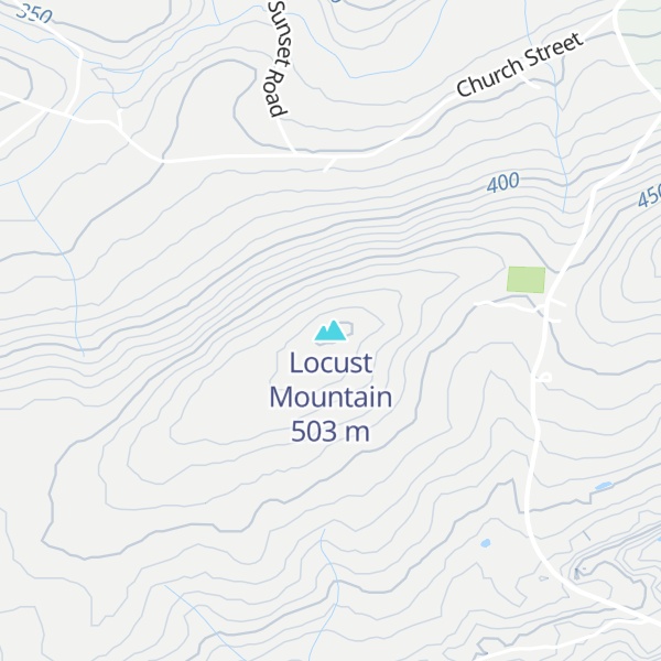 Map of Locust Mountain