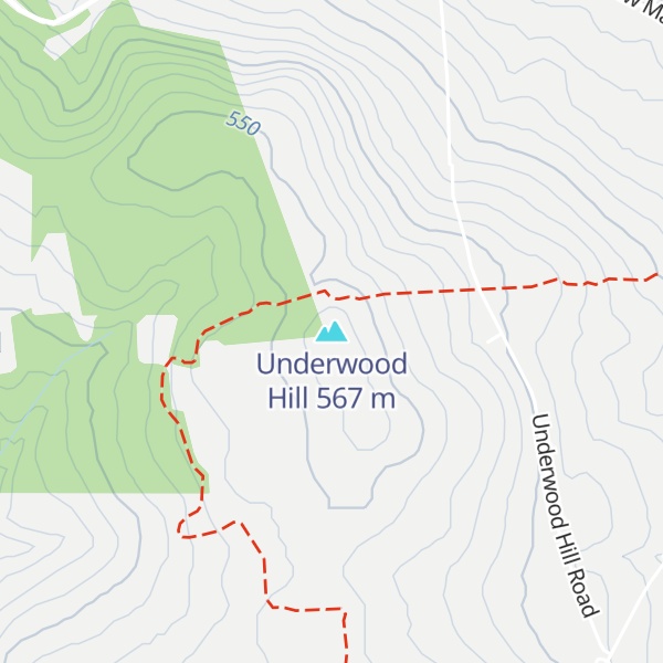 Map of Underwood Hill