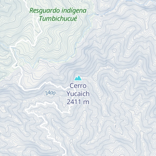 Map of Cerro Yucaich