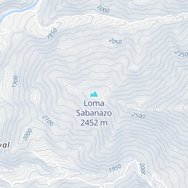 Map of Loma Sabanazo
