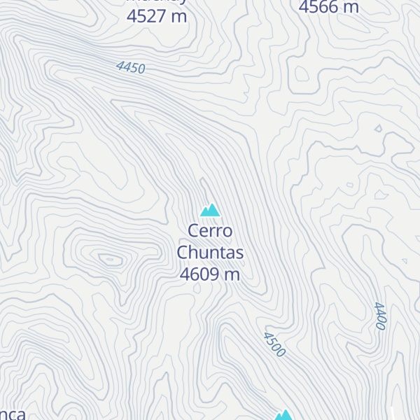 Map of Cerro Chuntas