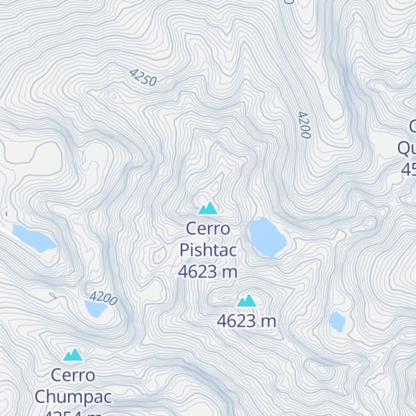 Map of Cerro Pishtac