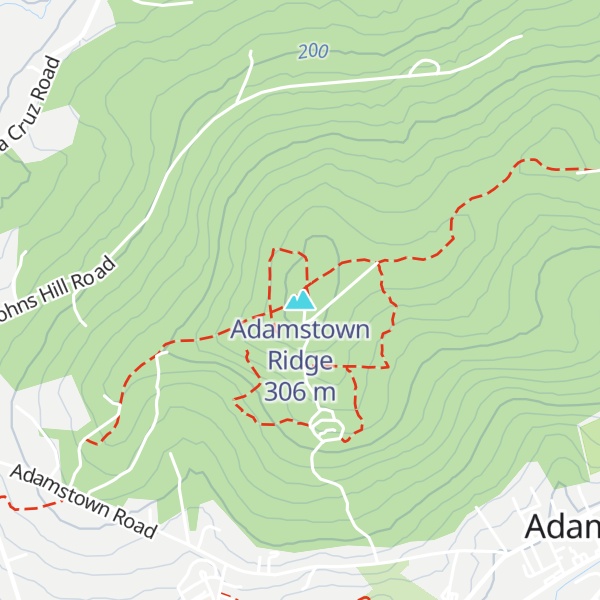 Map of Adamstown Ridge