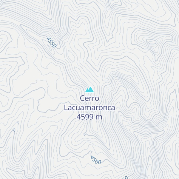 Map of Cerro Lacuamaronca