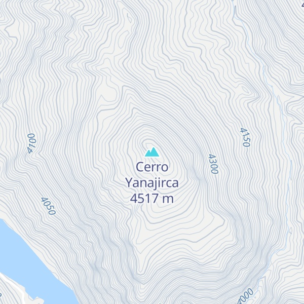 Map of Cerro Yanajirca