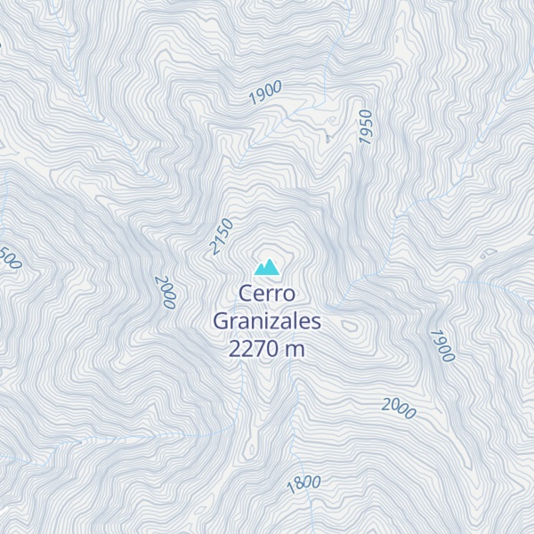 Map of Cerro Granizales