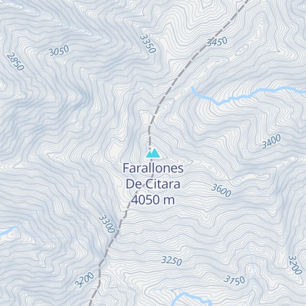 Map of Farallones De Citara