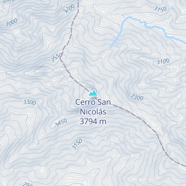Map of Cerro San Nicolás