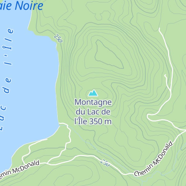 Map of Montagne du Lac de l'Île
