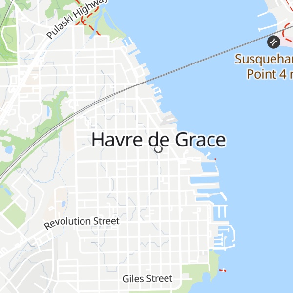 Map of Havre de Grace Vistor's Center