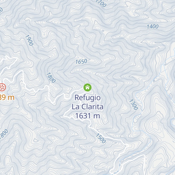 Map of Refugio La Clarita