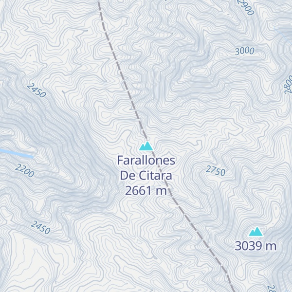 Map of Farallones De Citara