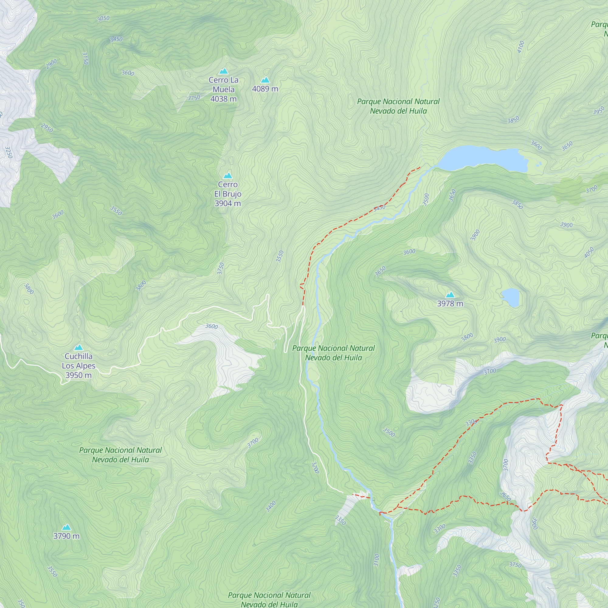 Cabañas Paez map