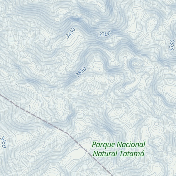 Map of Cerro Tatamá