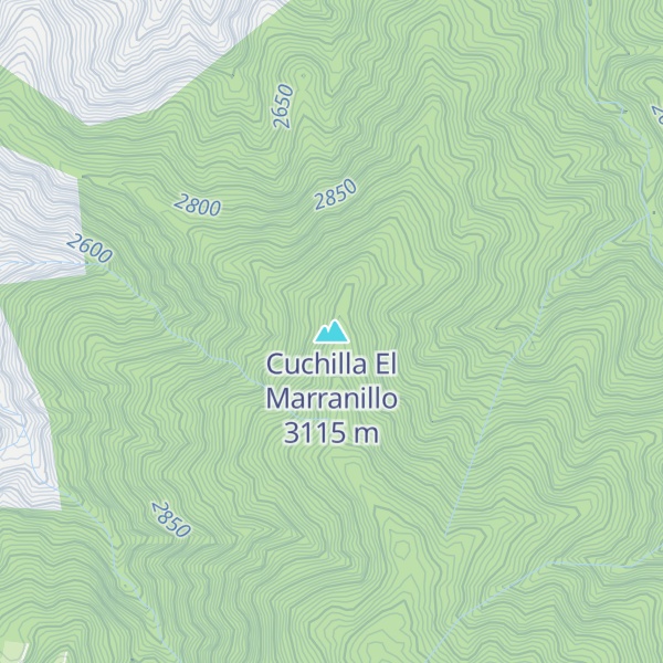 Map of Cuchilla El Marranillo