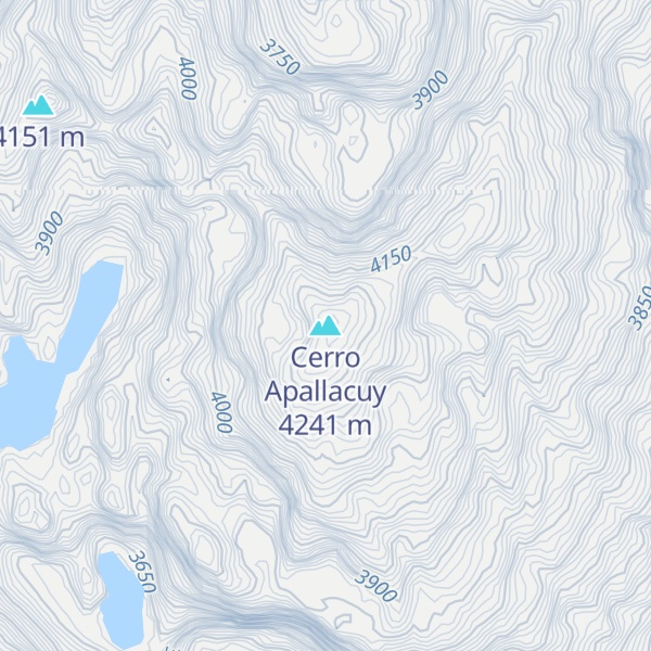 Map of Cerro Apallacuy