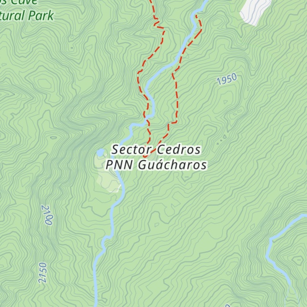 Map of Cabaña funcionarios PNN Guácharos