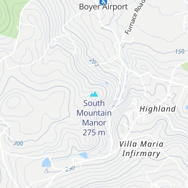 Map of South Mountain Manor