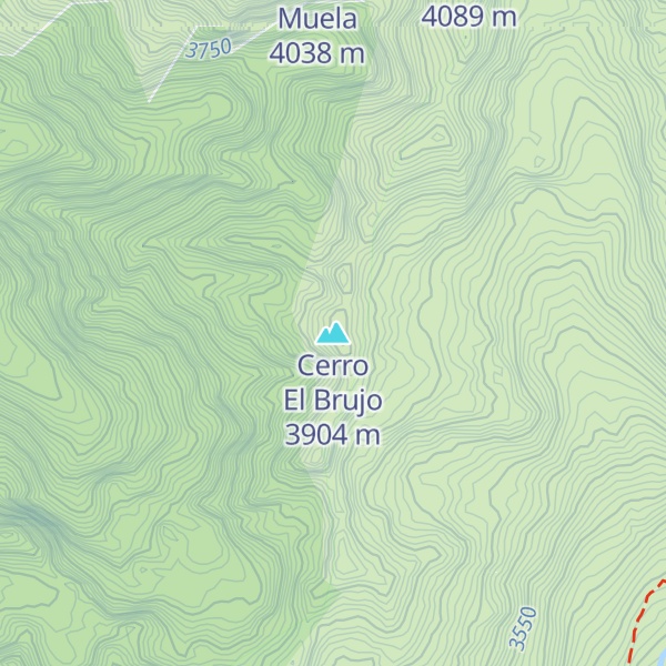 Map of Cerro El Brujo