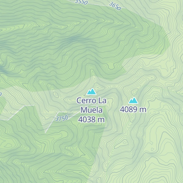 Map of Cerro La Muela