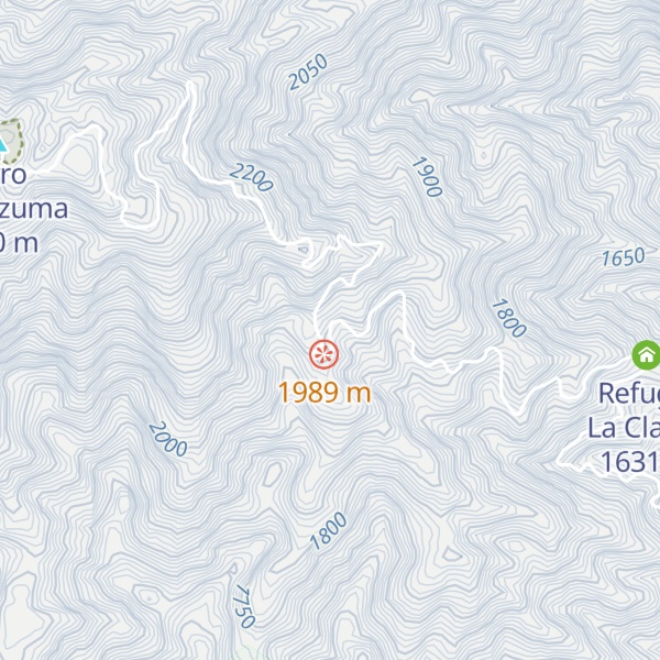 Map of Refugio Cajones