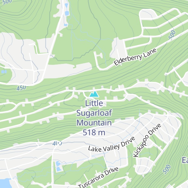 Map of Little Sugarloaf Mountain