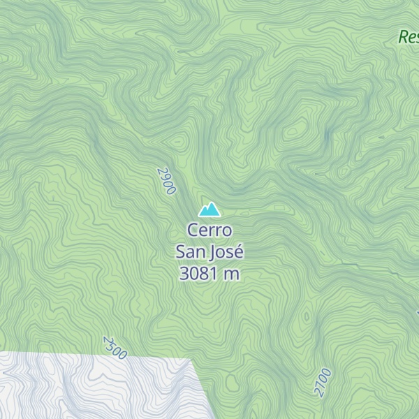 Map of Cerro San José
